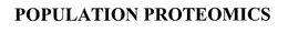 POPULATION PROTEOMICS trademark