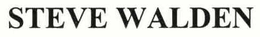 STEVE WALDEN trademark