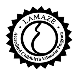 LAMAZE ACCREDITED CHILDBIRTH EDUCATOR PROGRAM trademark