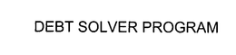 DEBT SOLVER PROGRAM trademark