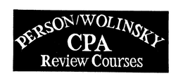 PERSON/WOLINSKY CPA REVIEW COURSES trademark