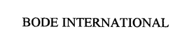 BODE INTERNATIONAL trademark