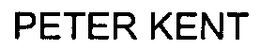 PETER KENT trademark