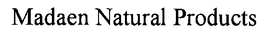 MADAEN NATURAL PRODUCTS trademark