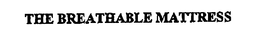 THE BREATHABLE MATTRESS trademark