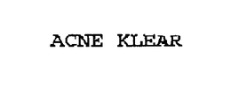 ACNE KLEAR trademark