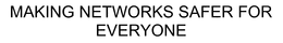MAKING NETWORKS SAFER FOR EVERYONE trademark