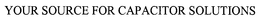 YOUR SOURCE FOR CAPACITOR SOLUTIONS trademark