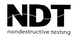 NDT NONDESTRUCTIVE TESTING trademark