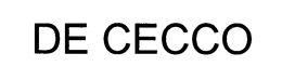 DE CECCO trademark