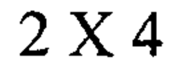 2 X 4 trademark