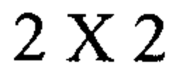 2 X 2 trademark