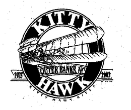 KITTY HAWK OUTER BANKS, NC 1903 2003 KITTY HAWK KITES trademark