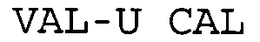 VAL-U CAL trademark