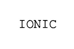 IONIC trademark