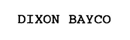 DIXON BAYCO trademark