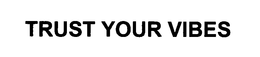 TRUST YOUR VIBES trademark
