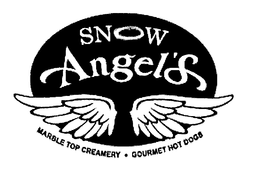 SNOW ANGEL'S MARBLE TOP CREAMERY GOURMET HOT DOGS trademark