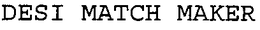 DESI MATCH MAKER trademark