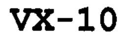 VX-10 trademark