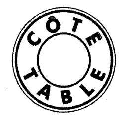 CÔTE TABLE trademark