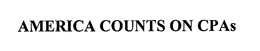 AMERICA COUNTS ON CPAS trademark