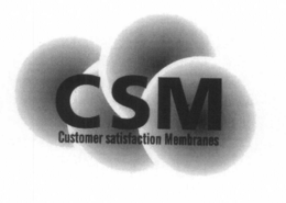 CSM CUSTOMER SATISFACTION MEMBRANES trademark