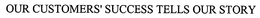 OUR CUSTOMERS' SUCCESS TELLS OUR STORY trademark