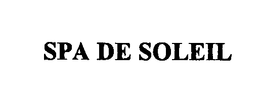 SPA DE SOLEIL trademark