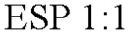 ESP 1:1 trademark