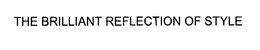THE BRILLIANT REFLECTION OF STYLE trademark