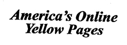 AMERICA'S ONLINE YELLOW PAGES trademark
