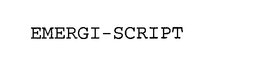 EMERGI-SCRIPT trademark