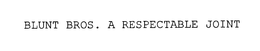BLUNT BROS. A RESPECTABLE JOINT trademark