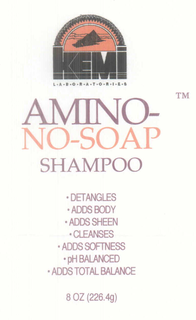 KEMI LABORATORIES KEMI-AMINO NO-SOAP SHAMPOO trademark
