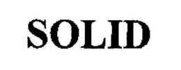 SOLID trademark