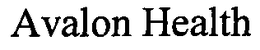 AVALON HEALTH trademark