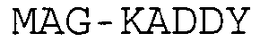 MAG-KADDY trademark
