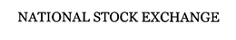 NATIONAL STOCK EXCHANGE trademark