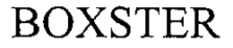 BOXSTER trademark