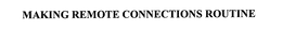 MAKING REMOTE CONNECTIONS ROUTINE trademark
