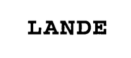 LANDE trademark