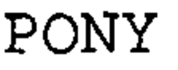 PONY trademark
