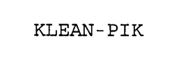 KLEAN - PIK trademark