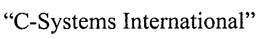 C-SYSTEMS INTERNATIONAL trademark