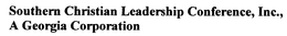 SOUTHERN CHRISTIAN LEADERSHIP CONFERENCE, INC., A GEORGIA CORPORATION trademark