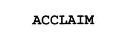 ACCLAIM trademark