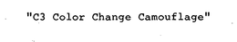"C3 COLOR CHANGE CAMOUFLAGE" trademark