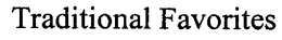 TRADITIONAL FAVORITES trademark