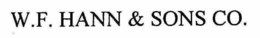 W.F. HANN & SONS CO. trademark